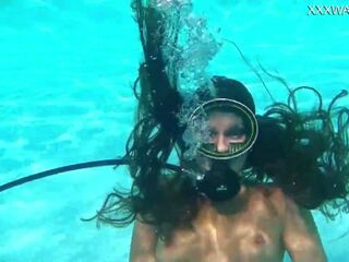 Nora Shmandora Underwater Dildo Action, sex clip 0f